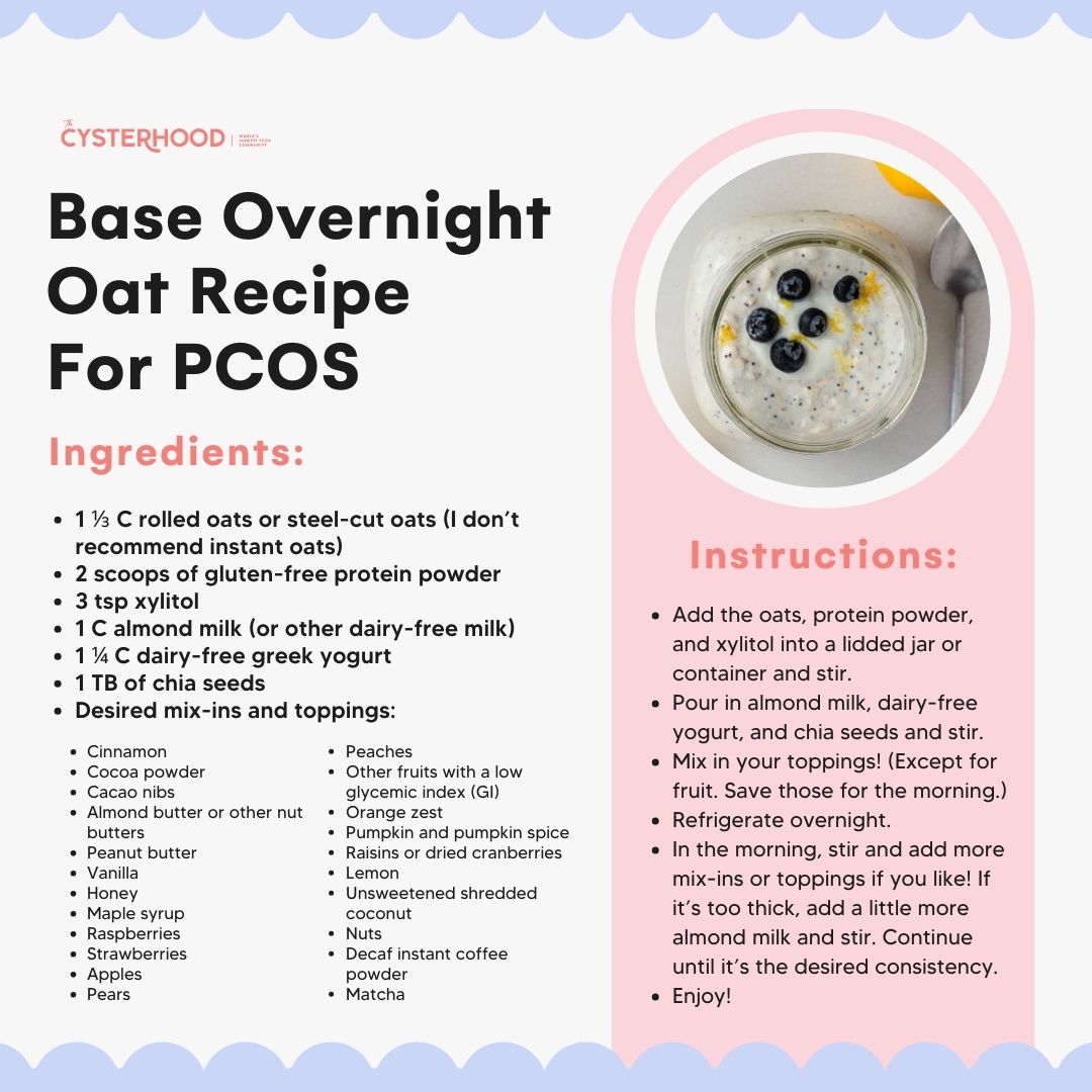 Base Overnight Oat Recipe For PCOS Base Overnight Oat Recipe For PCOS