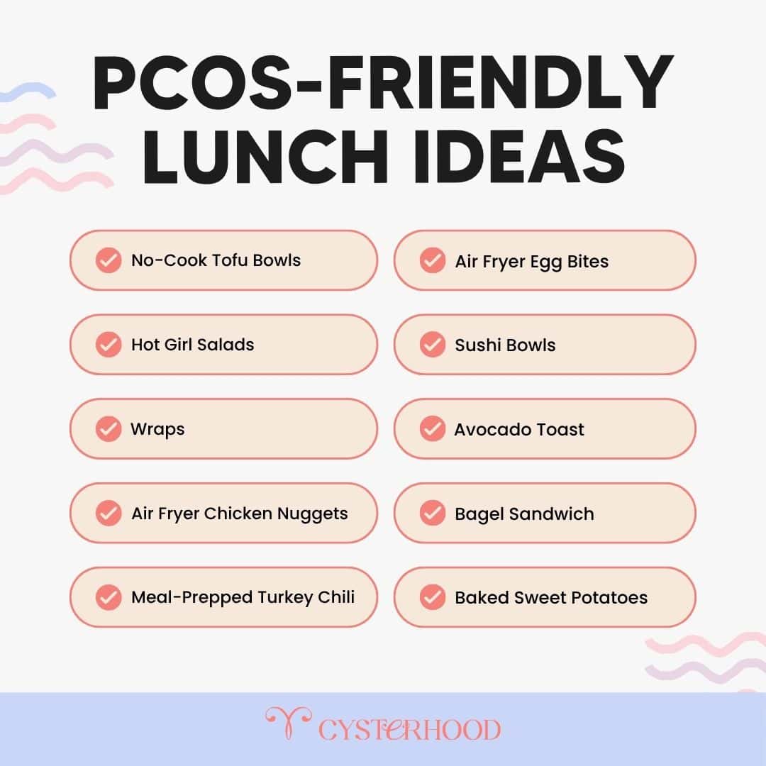 List of pcos-friendly lunch ideas