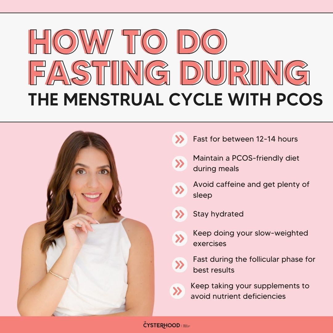 how to do fasting during the menstrual cycle with pcos