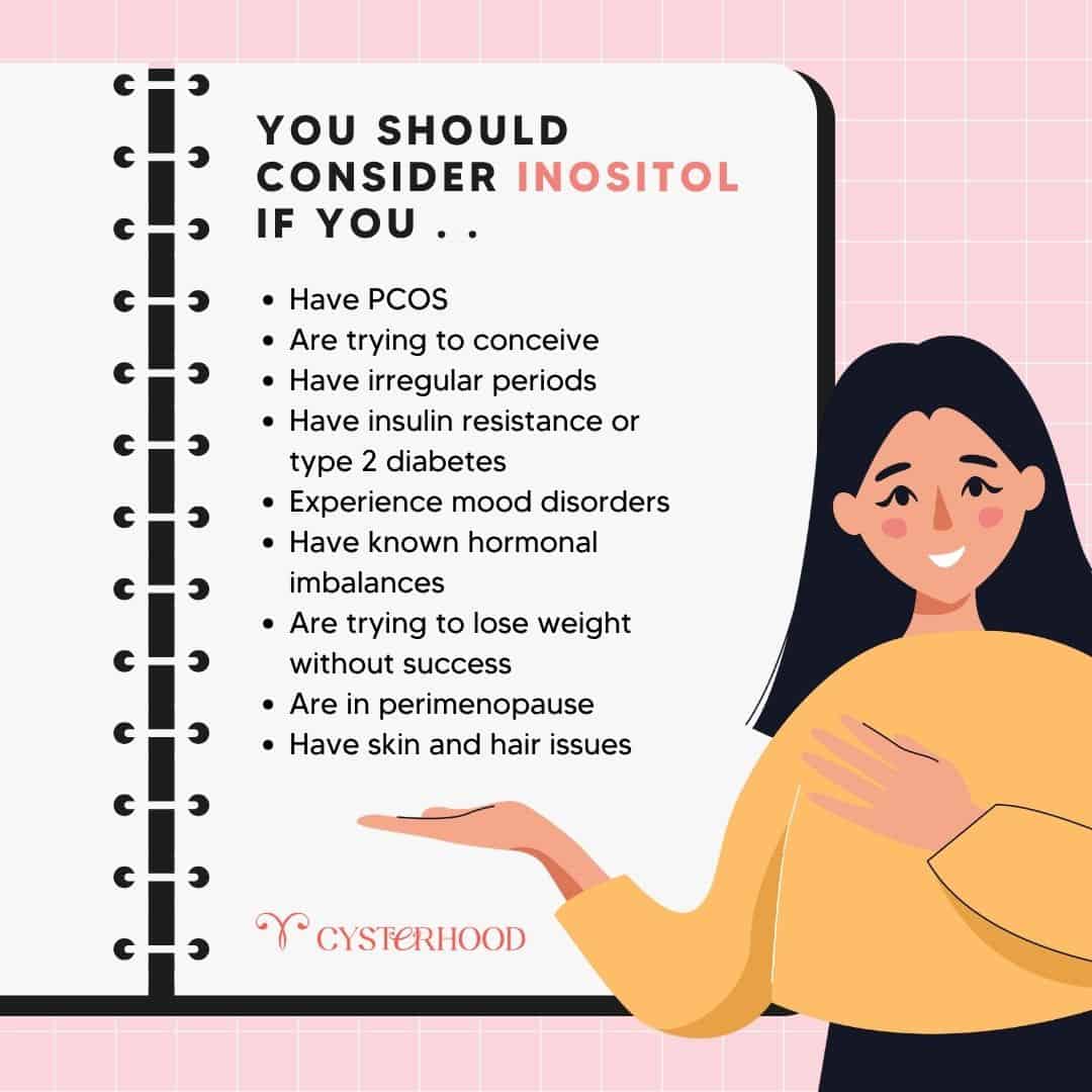 reasons to take ovasitol a list of reasons to consider taking Inositol