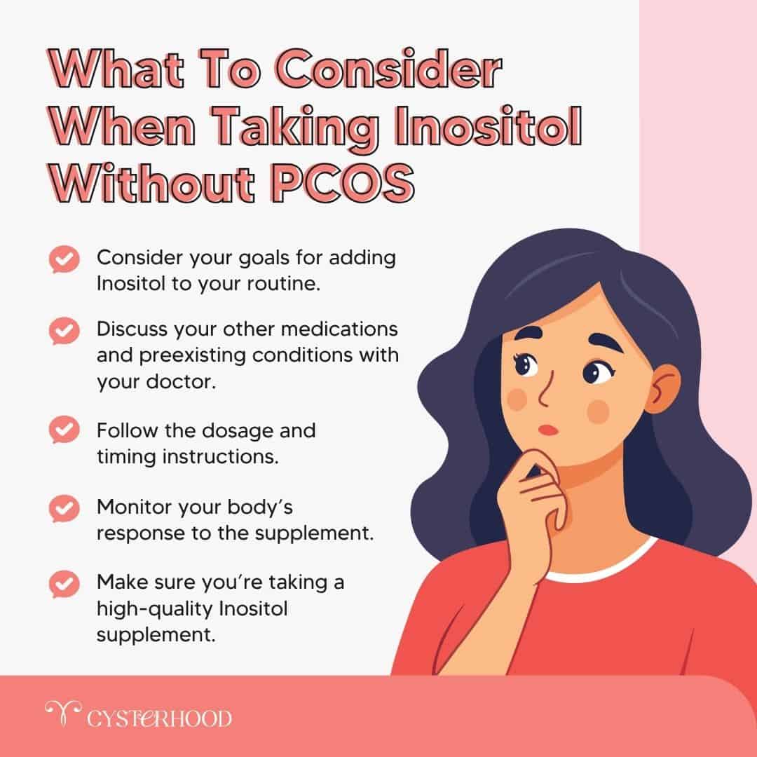 taking ovasitol without pcos what to consider when taking inositol without pmos