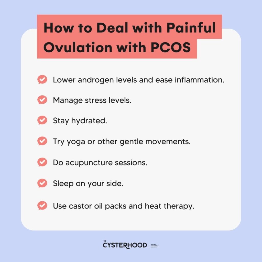 List of ways to deal with painful ovulation with PCOS