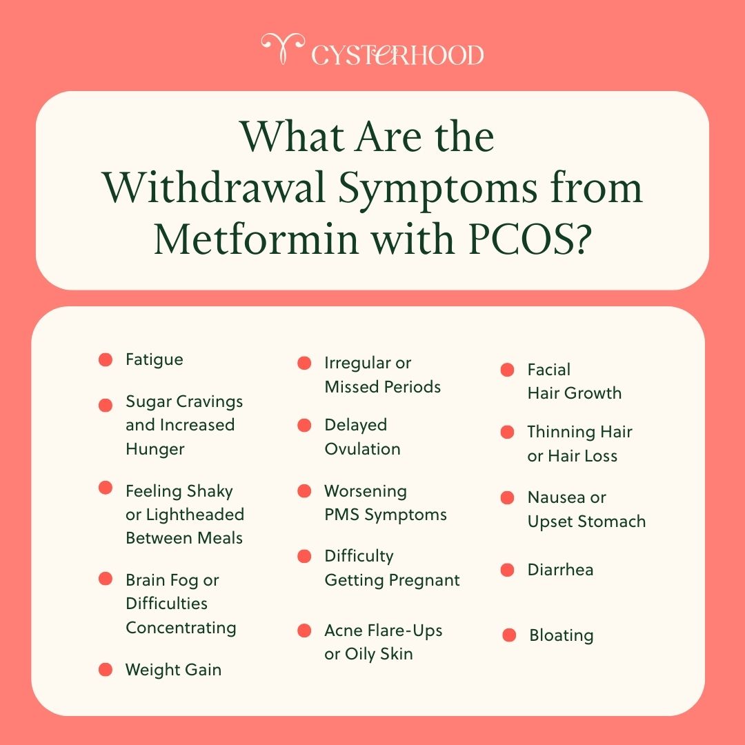 What Are the Withdrawal Symptoms from Metformin with PCOS