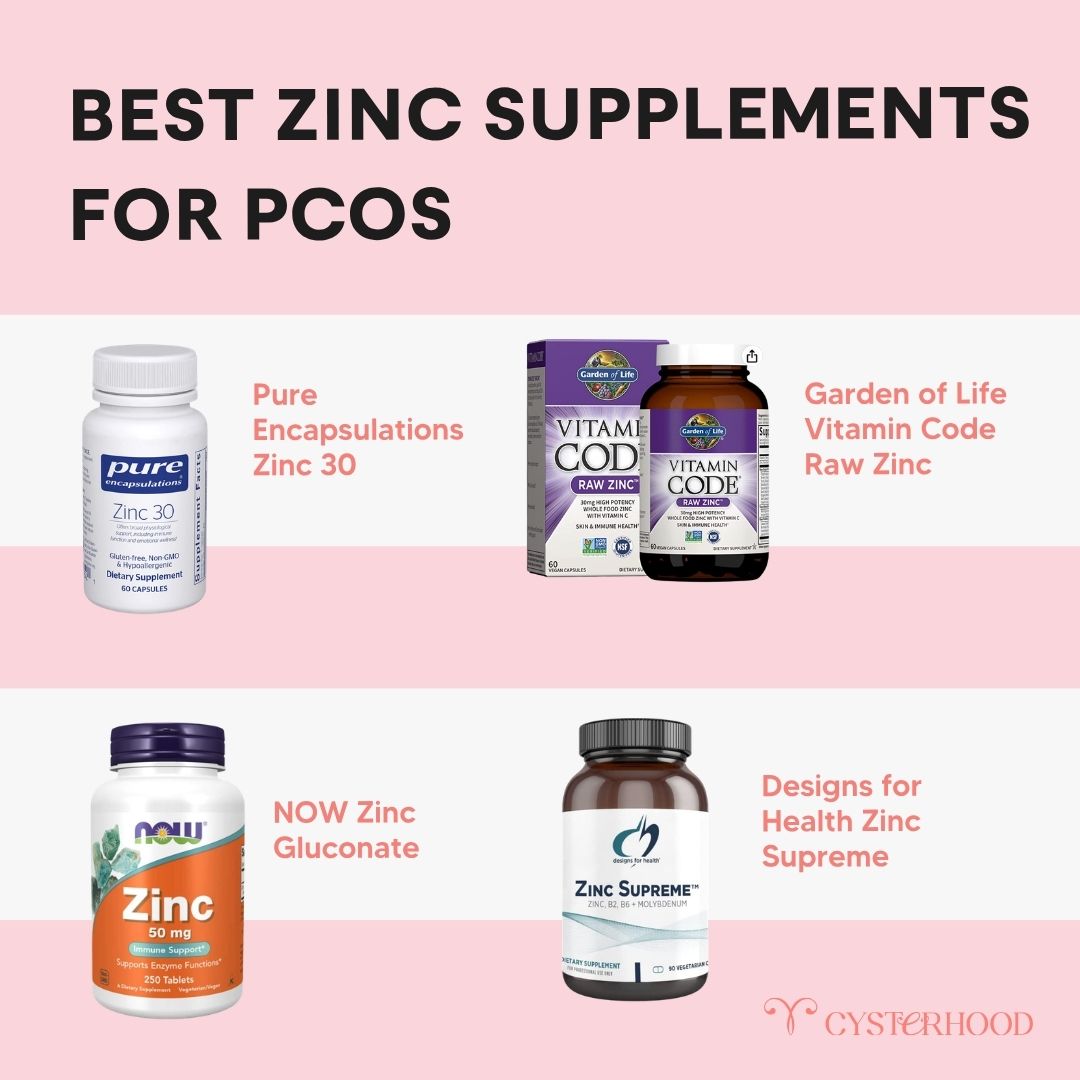 best zinc supplements for PCOS