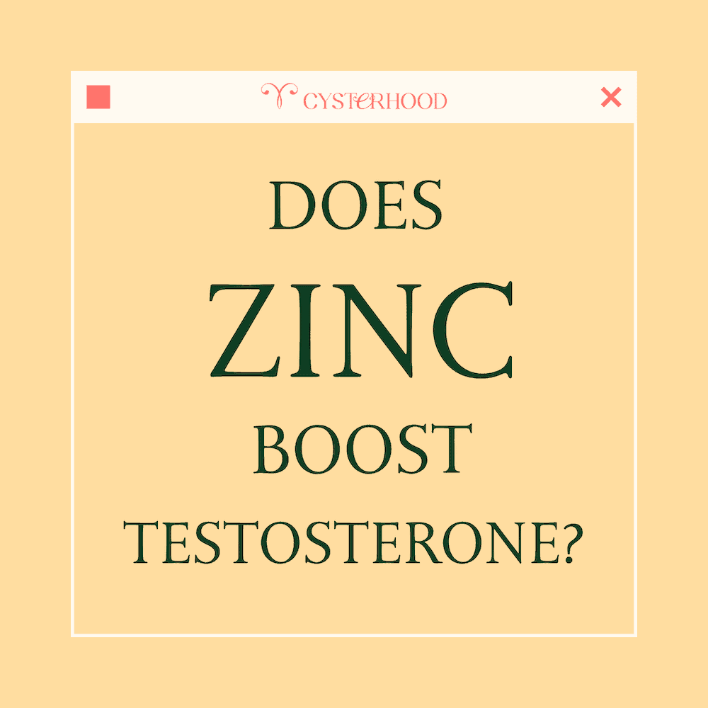 Does zinc boost testosterone?