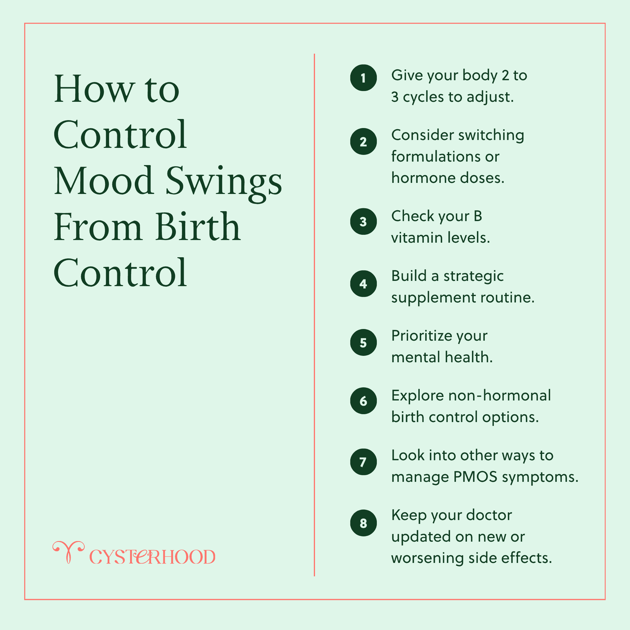 How to Control Mood Swings From Birth Control