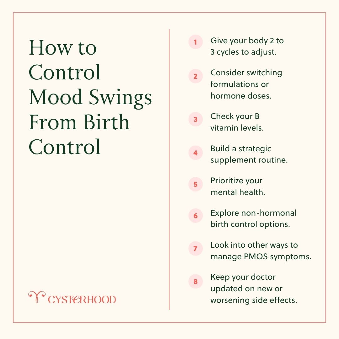 How to Control Mood Swings From Birth Control