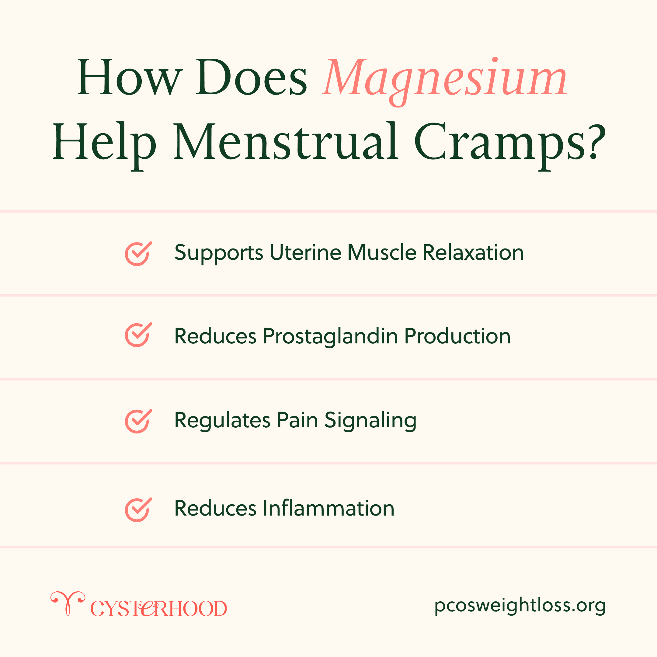 How Does Magnesium Help Menstrual Cramps